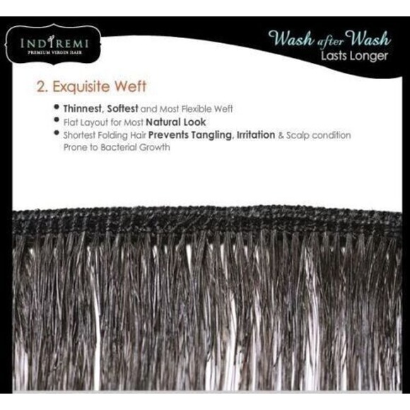 Bobbi Boss Indi Remi Virgin Natural Yaky Human Hair 14" Color 33 - Picture 3 of 5